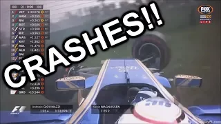 F1 2017 Crashes Real Life