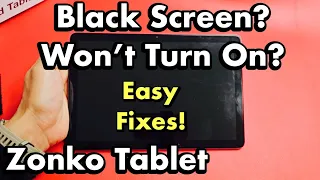 Zonko Tablet: Black Screen, Won't Turn On? Easy Fixes!