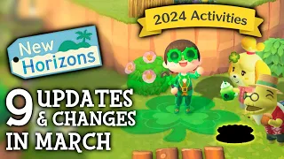 9 UPDATES & CHANGES in March 2024 (New Activities) - Animal Crossing New Horizons