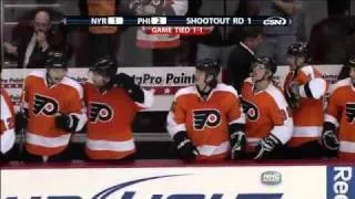 Flyers Clinch 2010 Playoffs in Shootout vs. New York