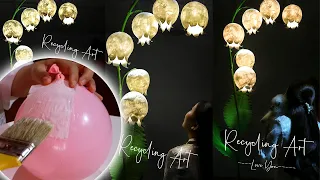 Diy Giant Flower Lamp - Giant Convallaria Majalis Flower from Balloons