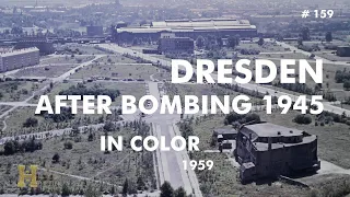 159 #Germany GDR DDR 1956 ▶ Dresden in Color after Bombing 1945 by RAF and US Army Air Force