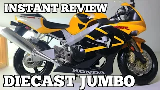 INSTANT REVIEW DIECAST MOTORCYCLE MINIATURE HONDA CBR 929 NEWRAY SCALE 1/6