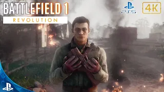 Battlefield 1.Revolution.Прохождение.Сквозь Грязь и Кровь.Сталь на Сталь.4K.Sony PlayStation 5.PS5🎮