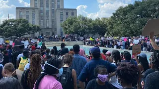 Thousands fill downtown Houston after march honoring George Floyd