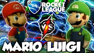 ABM: Mario Vs Luigi !! Rocket League Gameplay Match !! HD