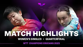 Sun Yingsha vs Mima Ito | WS QF | WTT Champions Xinxiang 2023