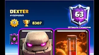 🏆 8307 Golem Poision DEXTER gameplays 👈 Best Golem deck in clash Royale