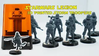 3d Printed Star Wars Legion, Real Vs Printed Storm Troopers | Phrozen Mini 8k