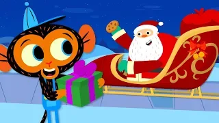 Santa's Sleigh Needs Major Repairs | Mr. Monkey, Monkey Mechanic | Full Episode