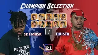 SKI MASK THE SLUMP GOD vs TWISTA BATTLE! - THE FAST RAPPER CHAMPIONSHIP!