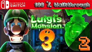 Luigis Mansion 3 - 100% Walkthrough: Part 2 (All Collectibles - 100% Guide)