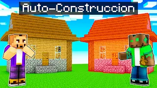 Hice Trampas con UN MOD de AUTO CONSTRUCCIÓN en un Reto de Construcción en Minecraft!