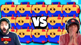 ON A EU BEAUCOUP TROP DE CHANCE dans ce BATTLE PACK OPENING de MEGA BOITES contre BFA Brawl Stars !