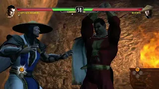 Raiden vs Shazam (Captain marvel) mk vs DC universe