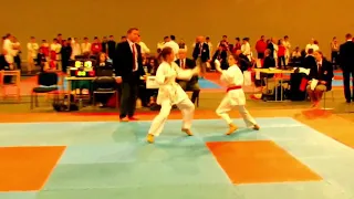 Knockouts in girls karate