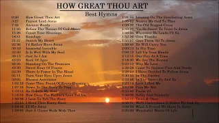 50 Hymns   Piano and Guitar Worship   How Great Thou Art Playlist Full HD