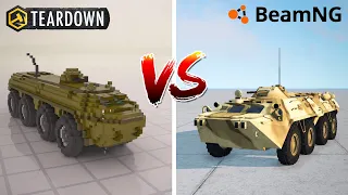 Teardown BTR 80 vs BeamNG Drive BTR 80