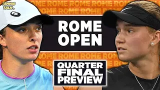 Iga Swiatek vs Elena Rybakina | Rome Open 2023 Quarter Final | Tennis Talk Preview