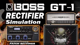 BOSS GT1 Metal Distortion MESA BOOGIE Rectifier Simulation [Settings].