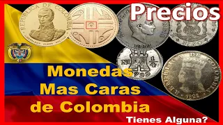 🇨🇴 Monedas Más CARAS de Colombia | Precios Reales 2022 | #colombia