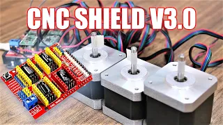 Arduino CNC Shield Tutorial - Control Stepper Motors using CNC Shield V3.0