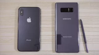 iPhone X vs Galaxy Note 8 - Speed Test! Which one is BEAST?! (4K)