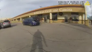 Police release bodycam footage of sergeant getting hit by stolen vehicle, shooting at suspect