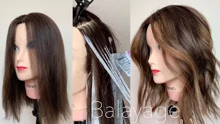 Caramel BALAYAGE TECHNIQUE