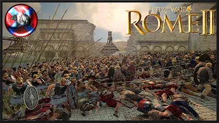 Bloody Intense Battle of Carthage!!  4v4 Total War Rome 2 siege