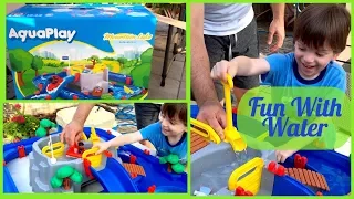 HUGE WATER TOY Aquaplay Mountain Lake Playset Water Slide Pretend Play