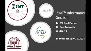 3MT 2024 Information Session, Trent University