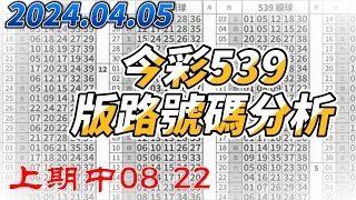 【今彩539】 【上期中08 22】【2024/04/05】【今彩539參考號碼：02 05 12 32 34】【本期特別參考號碼：15 20 22 25 37】