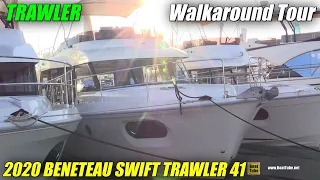 2020 Beneteau Swift Trawler 41 Fly - Walkaround Tour - 2020 Miami Boat Show