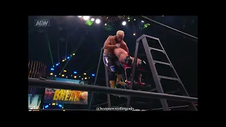 CROSS RHODES OFF THE LADDER TO SAMMY!!