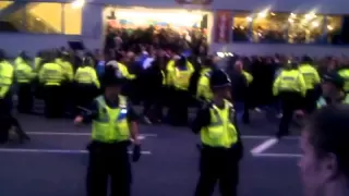 Manchester United at Leeds 2011 - United fans arriving