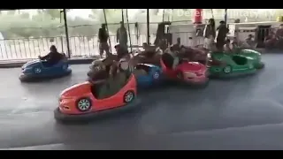 Taliban Riding bumper cars at Kabul Amusement Park following Capital Takeover