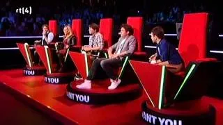 absurd goede auditie - The Voice of Holland - Charlie Luske - Its A Mans World (23-09-11 HD)