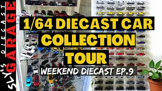 1/64 Scale Diecast Car Collection Display Tour |  Hot Wheels, Mini GT, Greenlight and more