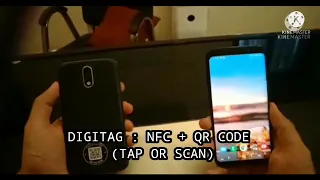 DigiCarda Tag : NFC + QR Code (Tap Or Scan)