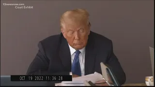Video of Trump deposition released in defamation, battery case