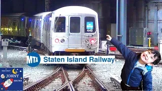 Johny's MTA Subway Train Ride On Staten Island Railway  St. George To Tottenville