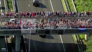 MH17:NETHERLANDS HEARSE PROCESSION  AERIALS