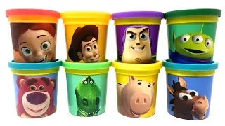 Play-Doh Toy Story 4 Surprise Rex Ham Sheriff Woody Bullseye Buzz Lightyear Jessie Lotso Alien