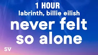 [1 HOUR] Labrinth - Never Felt So Alone (Lyrics) ft. Billie Eilish