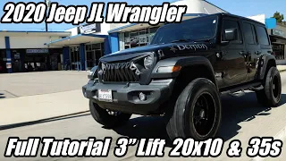 How to install a lift kit on a Jeep Wrangler JL on Fox Shocks