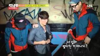 [HD] 김종국 등장에 기뻐하는 이지브라더스~ @런닝맨 (Running Man) 20120217