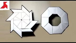 DIY - How to make an 8-pointed origami star transformer from A4 paper
