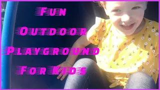 Fun Outdoor Playground For Kids By The Sea | Silly Sister Plays