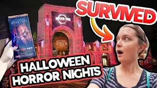 I SURVIVED Halloween Horror Nights: Haunted Houses, Scare Zones, Food, and More!